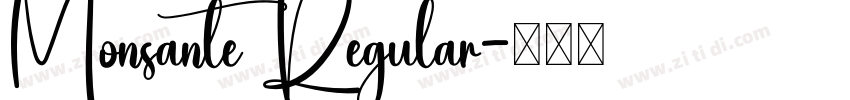 Monsante Regular字体转换